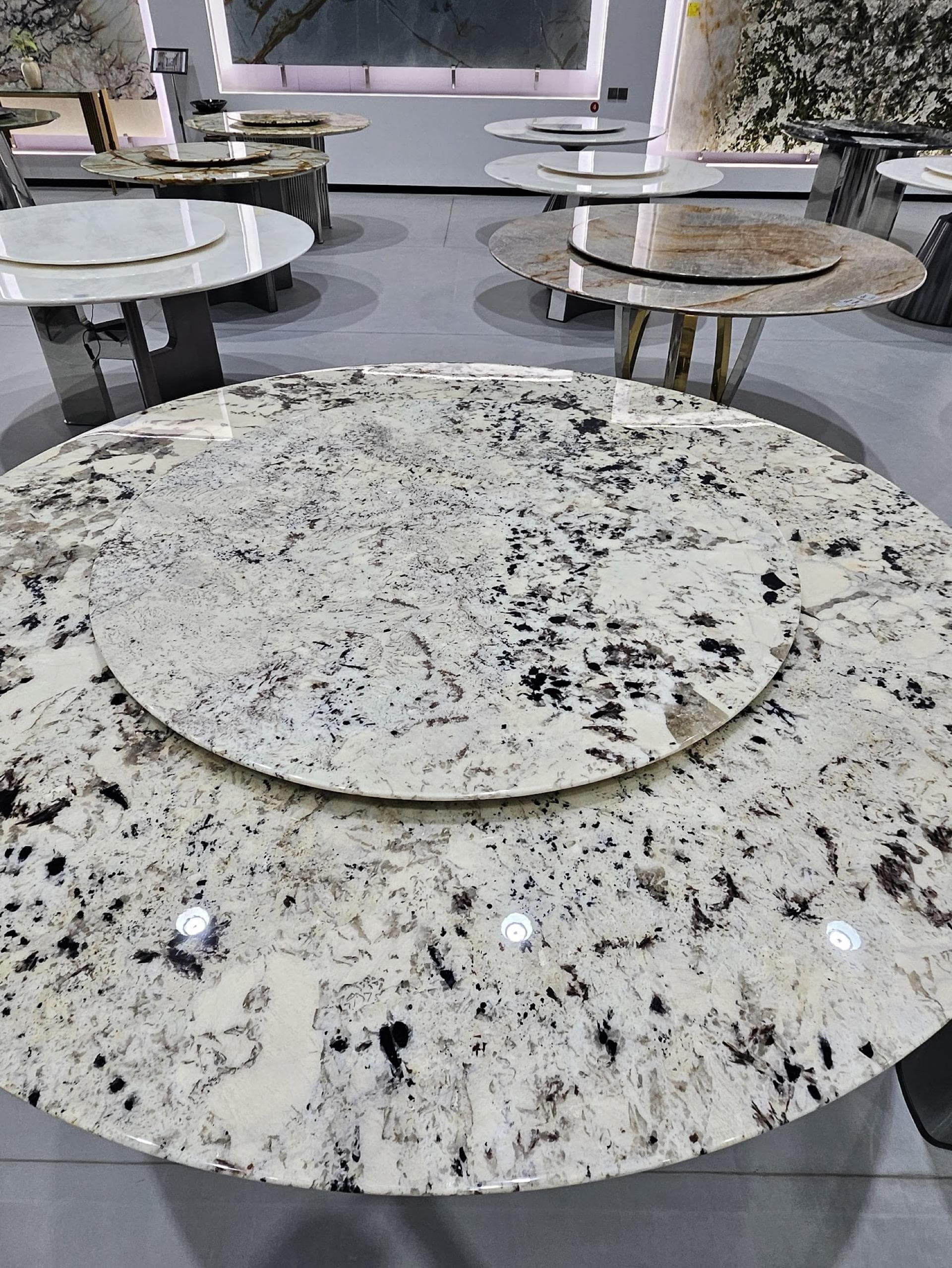 White Granite Table